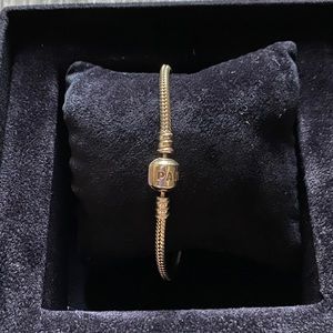 14kt gold authentic Pandora bracelet